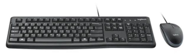 Комплект клавиатура и мышь Logitech MK120, чёрный