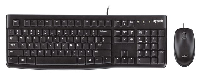 Комплект клавиатура и мышь Logitech MK120, чёрный — Фото 2