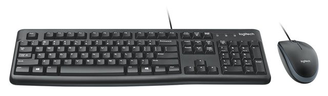 Комплект клавиатура и мышь Logitech MK120, чёрный — Фото 3