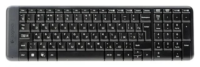 Simsiz klaviatura va sichqoncha toʻplami Logitech MK220, qora