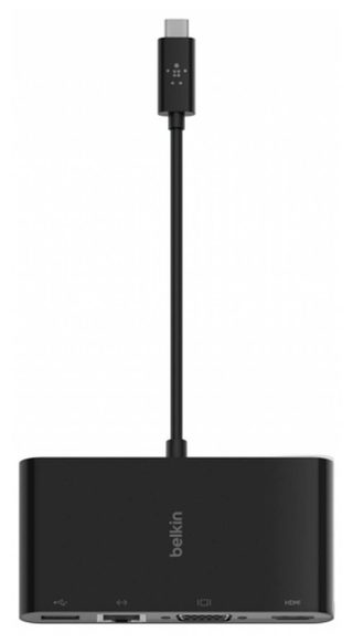 USB-концентратор Belkin USB-C 4-in-1 Core Hub, чёрный