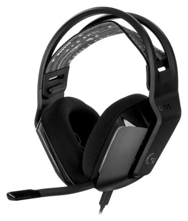 Беспроводная игровая гарнитура Logitech G733 Lightspeed, чёрный