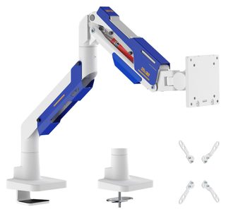 Настольный кронштейн для монитора Brateck LDT101-C012, бело-синий