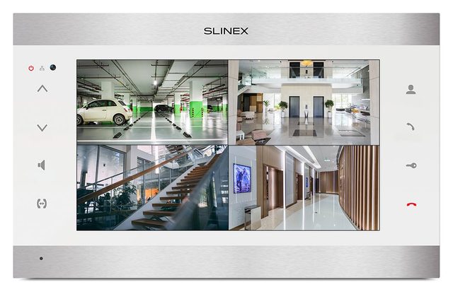 Видеодомофон Slinex SL-10IPTHD, IPS 10", детектор движения, переадресация, серебристый белый — Фото 2