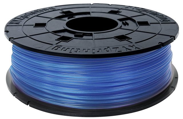 XYZprinting da Vinci 3D-printeri uchun PLA plastik, almashtiriladigan gʻaltak, shaffof koʻk