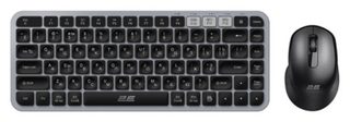 Беспроводной комплект клавиатура и мышь 2E MK430, серо-чёрный