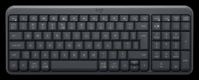 Беспроводная клавиатура Logitech K250, графитовый