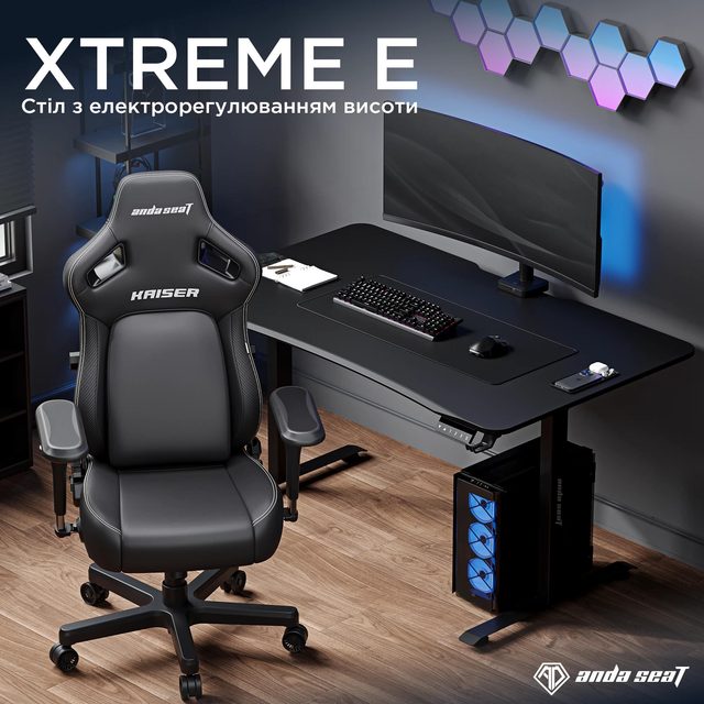 Стол игровой Andaseat Xtreme E, чёрный — Фото 5