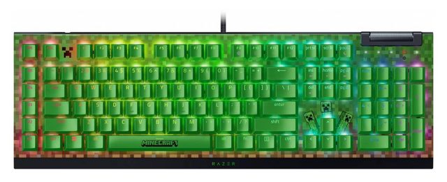 Mexanik klaviatura Razer BlackWidow V4 X Minecraft Edition Green Switch