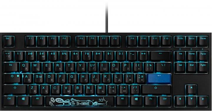 Mexanik klaviatura Ducky One 2 TKL, qizil svitch