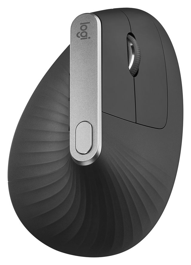 Беспроводная вертикальная мышь Logitech MX Vertical, графитовый — Фото 2