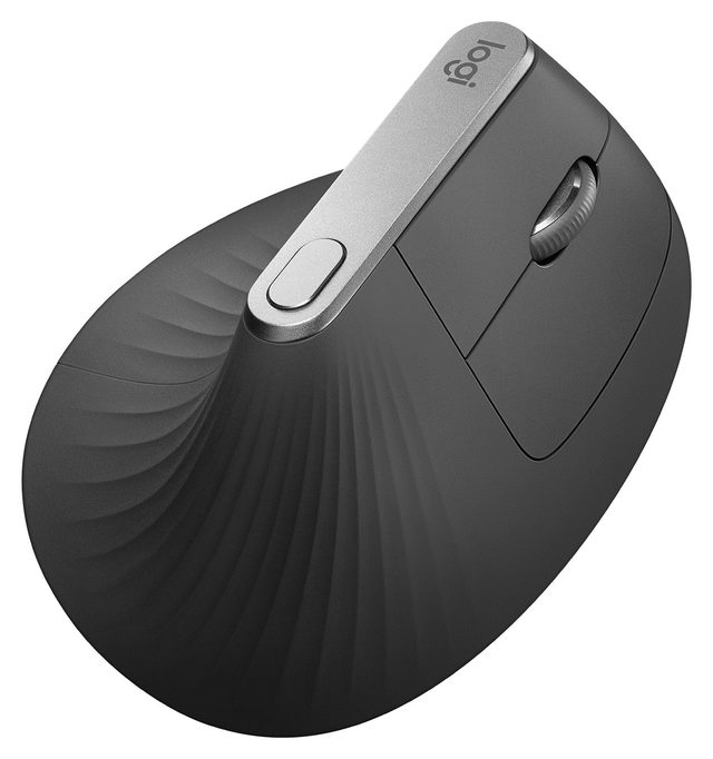 Беспроводная вертикальная мышь Logitech MX Vertical, графитовый — Фото 5