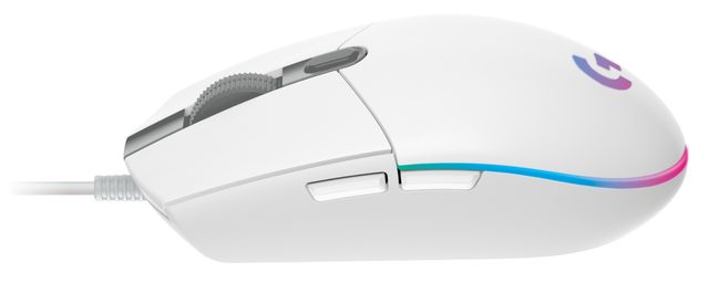 Игровая мышь Logitech G203 Lightsync, белый — Фото 3