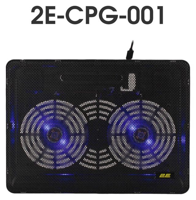 Noutbuk uchun sovutuvchi tagliq 2E Gaming CPG-001, qora
