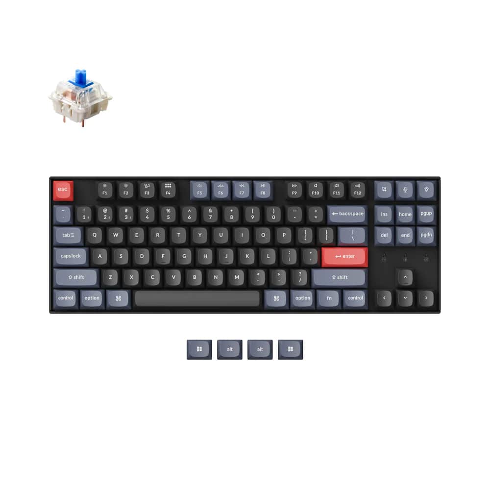 Механическая клавиатура Keychron K8 Pro Gateron G Pro Blue, чёрный