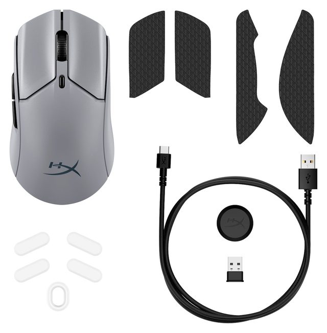 Беспроводная игровая мышь HyperX Pulsefire Haste 2 Pro 4K, серый — Фото 8