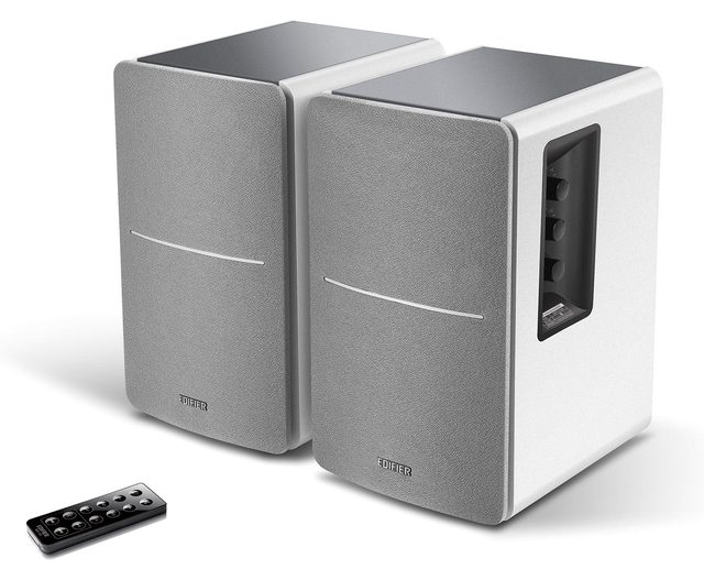 Мультимедийные колонки Edifier R1280DB, серебристый — Фото 2