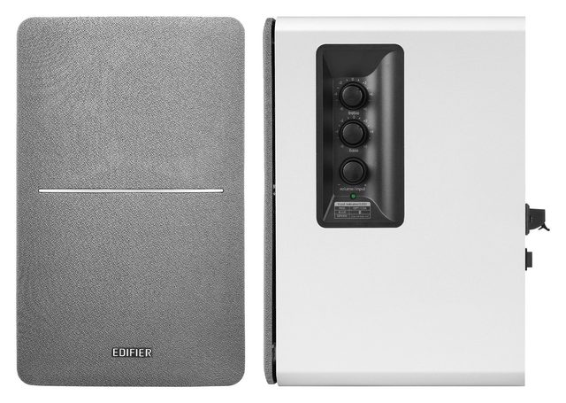 Мультимедийные колонки Edifier R1280DB, серебристый — Фото 3