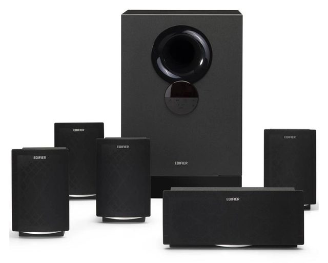 Мультимедийные колонки Edifier R501BT, чёрный