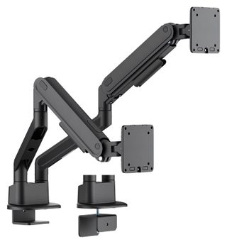 Настольный кронштейн для двух мониторов Brateck LDT122-C024E, чёрный