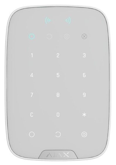 Signalizatsiya datchiklari Ajax Keypad Plus (9SA) white, oq