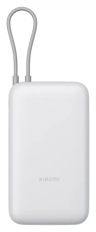 Внешний аккумулятор Xiaomi Power Bank 20000 Integrated Cable, светло-серый — фото 2