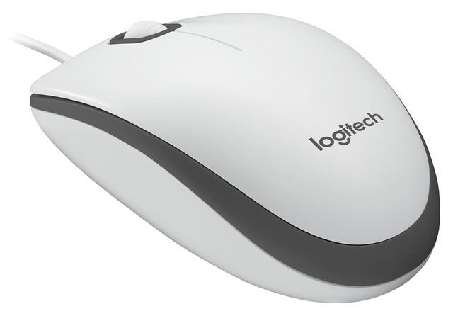 Проводная мышь Logitech M100, белый — Фото 2