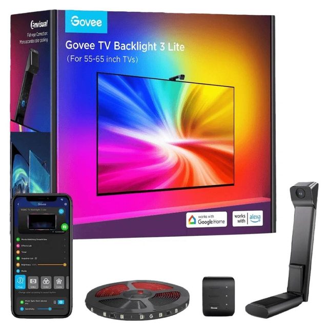 Yoritish toʻplami Govee TV Backlight 3 Lite H6099, qora