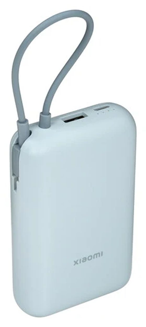Tashqi akkumulyator Xiaomi 10000 mAh Integrated Cable, koʻk — Surat 2