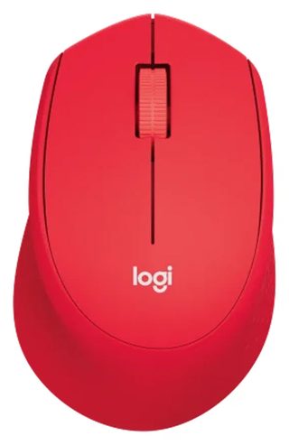 Simsiz sichqoncha Logitech M330 Silent Plus, qizil