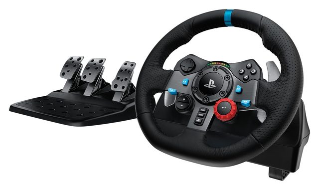 Oʻyin ruli Logitech G29 Driving Force, qora