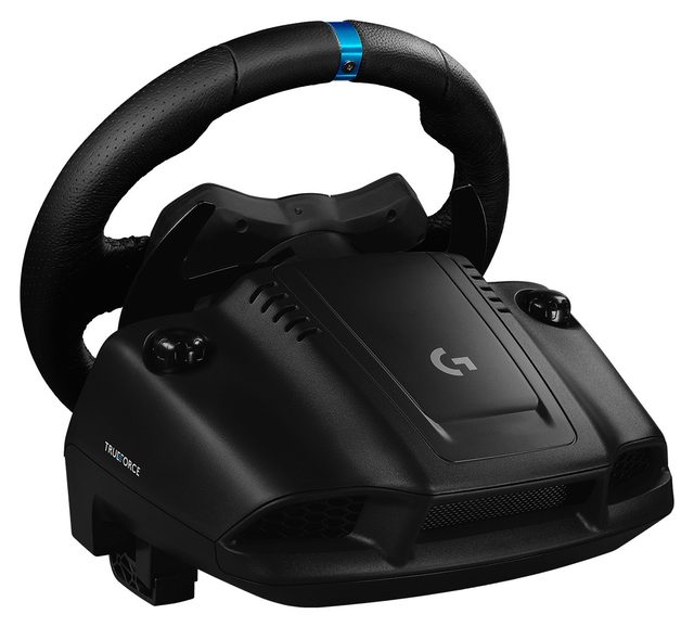 Игровой руль с педалями Logitech G923 для ПК и PlayStation, чёрный — Фото 3