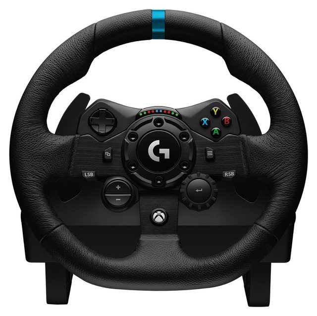 Игровой руль с педалями Logitech G923 для ПК и Xbox, чёрный — Фото 2