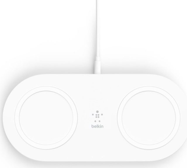 Simsiz zaryadlovchi Belkin BoostCharge Dual Pads 15W, oq — Surat 4