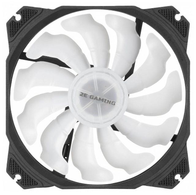 Korpus ventilyatori 2E Gaming Air Cool ACF120PW-RGB 120 mm, qora