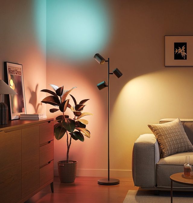 Торшер умный Govee H60B2 Tree Floor Lamp, 3 плафона, 1500 лм — Фото 2
