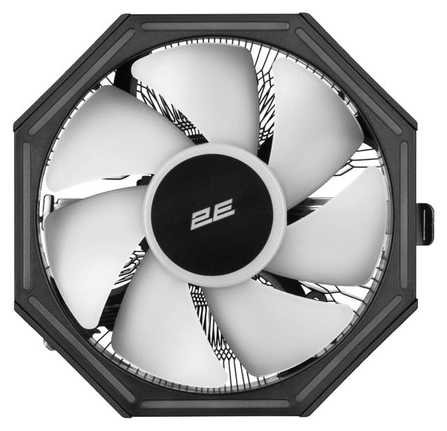 Protsessor kuleri 2E Gaming Air Cool AC120ZP-RGB, qora