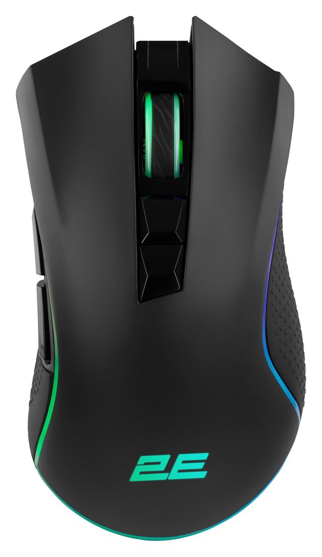 Simsiz oʻyin sichqonchasi 2E Gaming MG340, qora — Surat 2