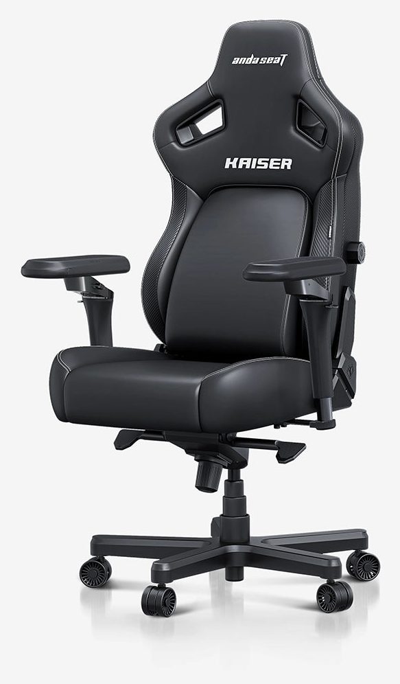 Игровое кресло AndaSeat Kaiser 4 V2 XL, чёрный, экокожа — Фото 2