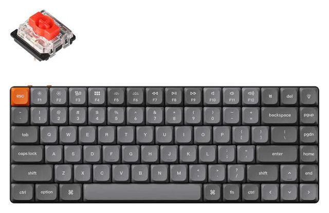 Mexanik klaviatura Keychron K3 Max Gateron Red RGB Hot-swap, qora