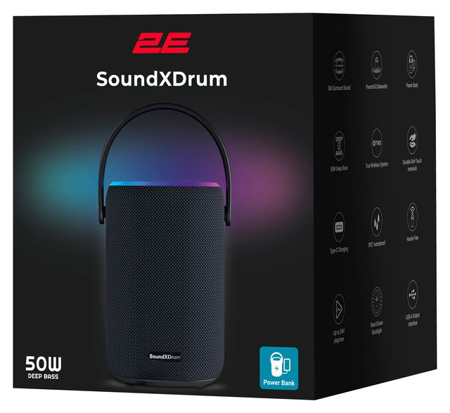 Portativ kolonka 2E SoundXDrum, qora — Surat 6
