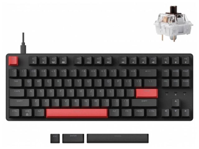 Механическая клавиатура Lemokey X1 Keychron Brown, чёрный