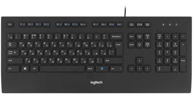 Klaviatura Logitech K280e, qora