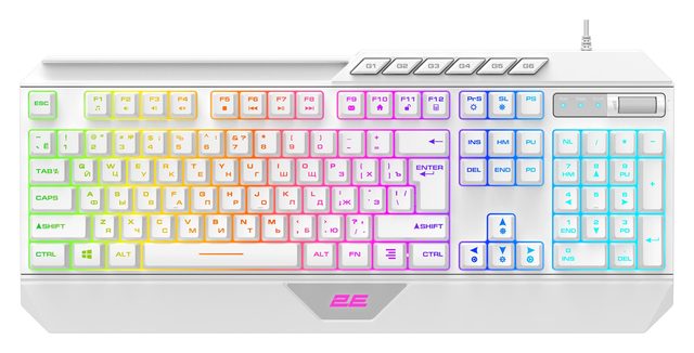 Oʻyin klaviaturasi 2E Gaming KG315, oq — Surat 2