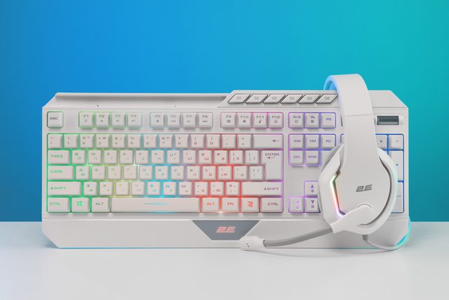 Oʻyin klaviaturasi 2E Gaming KG315, oq — Surat 3