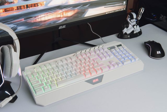 Oʻyin klaviaturasi 2E Gaming KG315, oq — Surat 7