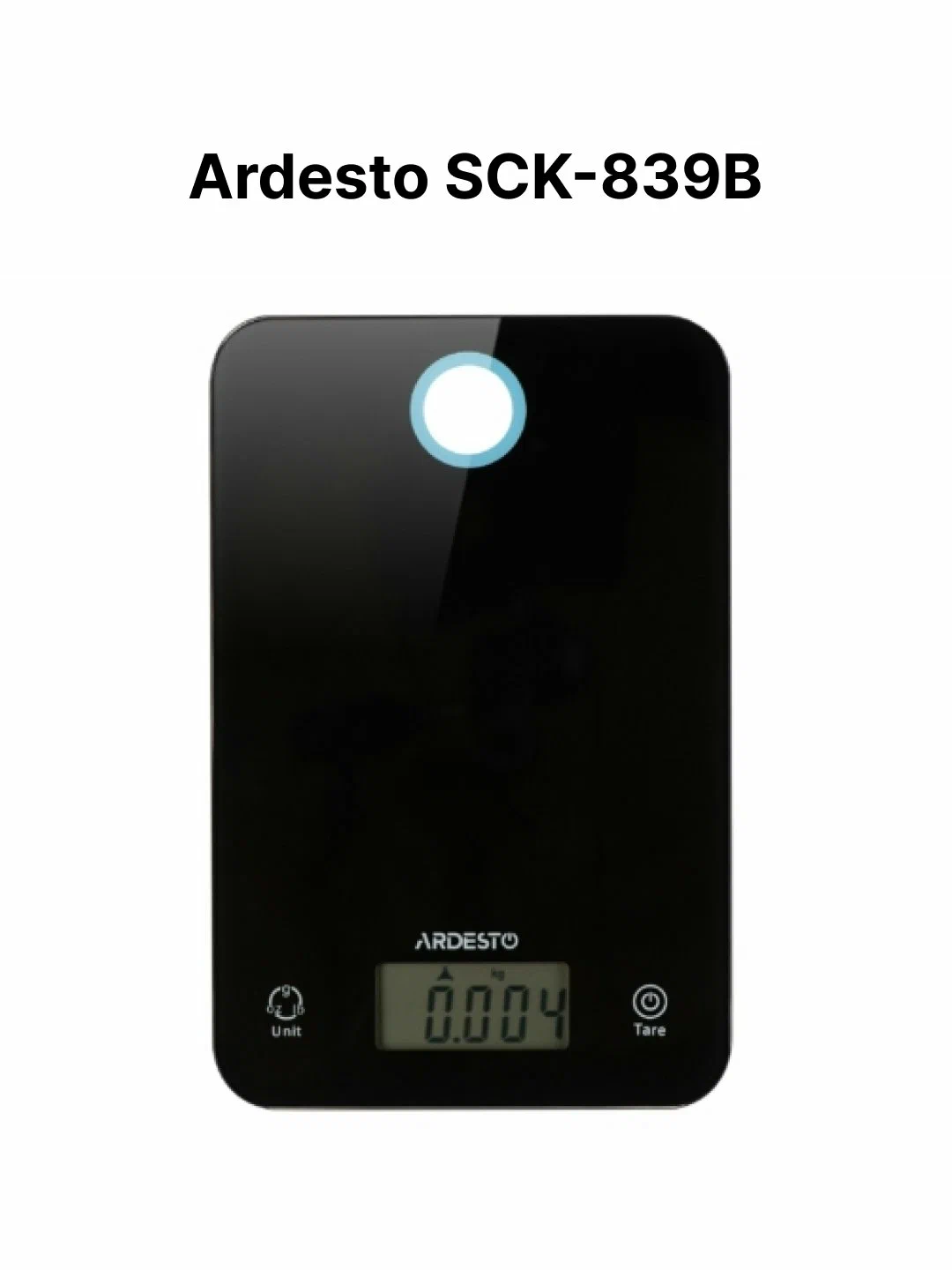 Oshxona tarozisi Ardesto SCK-839B, qora