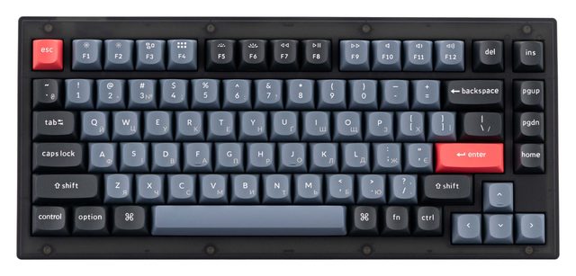 Mexanik klaviatura Keychron V1 Knob Gateron G Pro Red — Surat 2