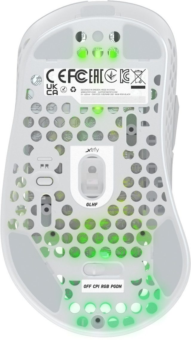 Беспроводная игровая мышь Xtrfy M4 RGB, белый — Фото 8