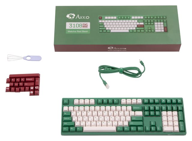Mexanik klaviatura Akko 3108 V2 DS Matcha Red Bean V2 Blue — Surat 7